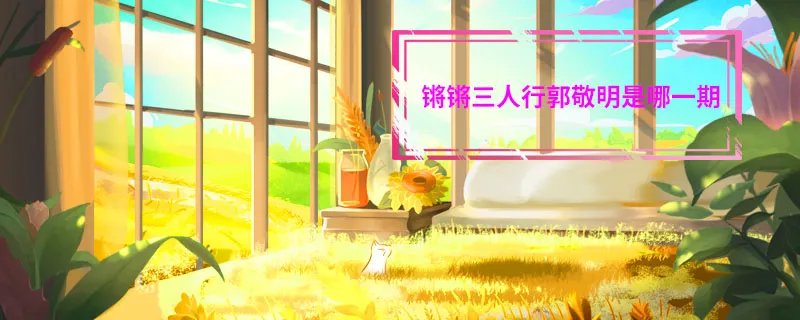 锵锵三人行郭敬明是哪一期