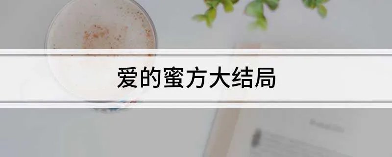 爱的蜜方大结局 你都了解吗