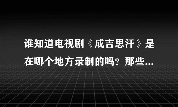 谁知道电视剧《成吉思汗》是在哪个地方录制的吗？那些演员真的是蒙古族人吗？
