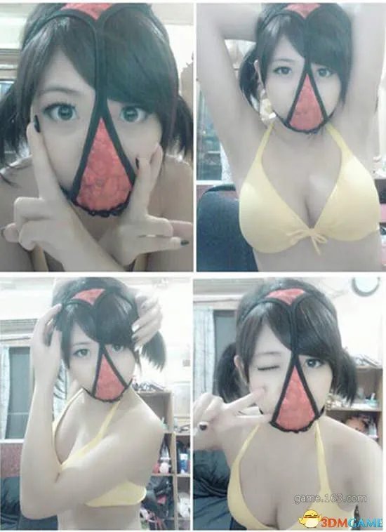 台湾惊现软妹版变态假面 巨乳萝莉不知如何穿内裤