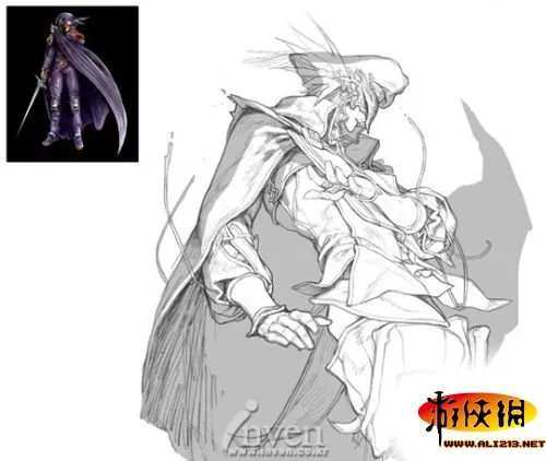 《创世纪战4》角色原画集曝光 颇具金亨泰风格