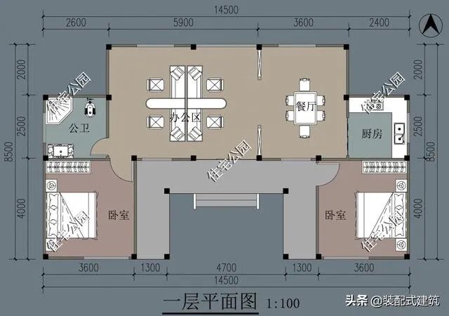 求农村120平一层小别墅设计图？