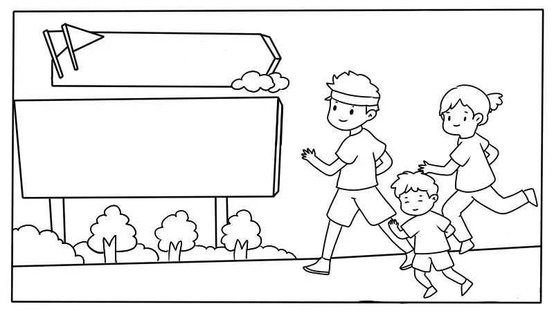 喜迎十四运手抄报