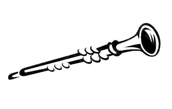 乐器黑管怎么画？