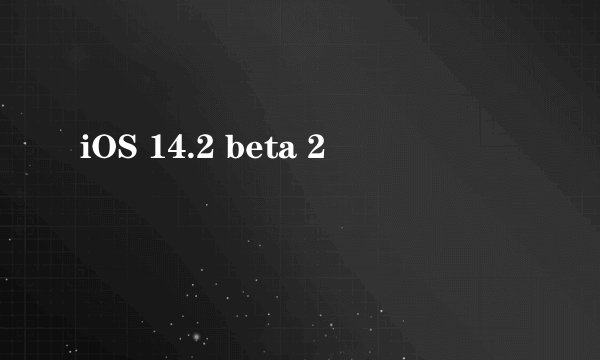 iOS 14.2 beta 2