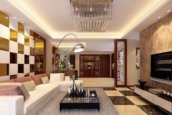 客厅水晶灯图片 水晶灯轻奢客厅装饰