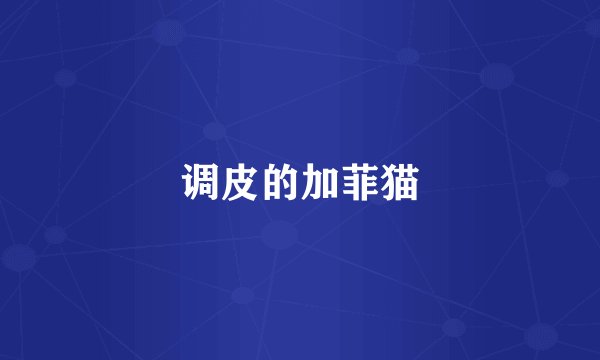 调皮的加菲猫