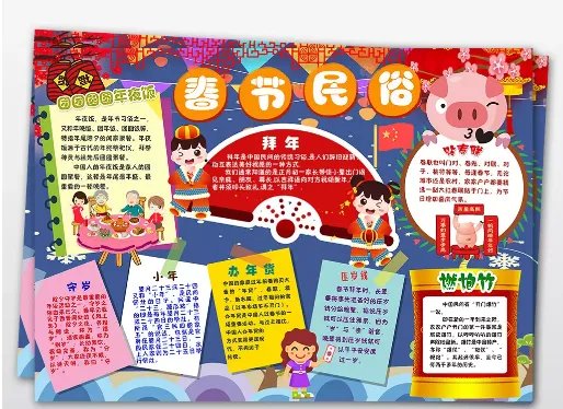 猪年手抄新年报 新年手抄报图片大全猪年2019