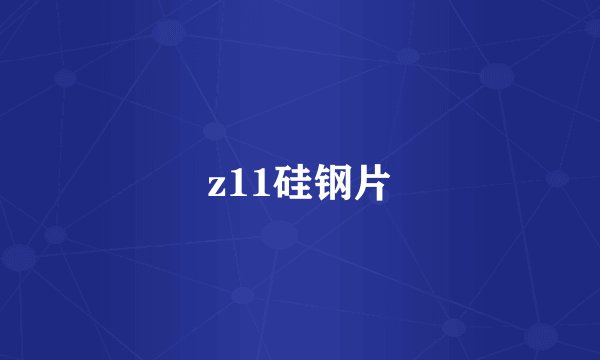 z11硅钢片