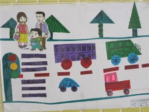 一二年级交通安全手抄报简单又漂亮图片大全