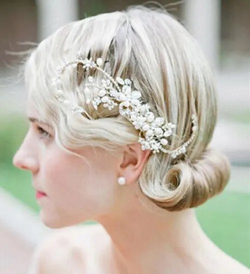 中短发新娘造型设计欣赏 百变新娘有哪些时尚装扮