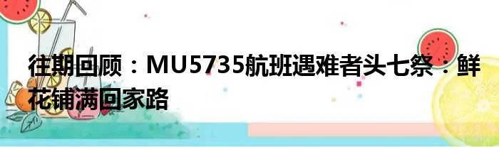 往期回顾：MU5735航班遇难者头七祭：鲜花铺满回家路