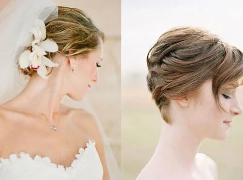 短发新娘造型图片大全 2017短发新娘发型有哪些