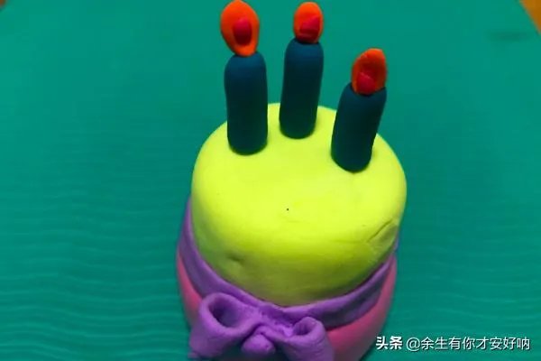 超轻粘土生日蛋糕教程？