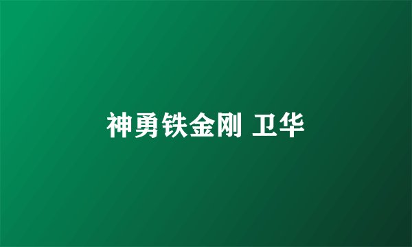神勇铁金刚 卫华