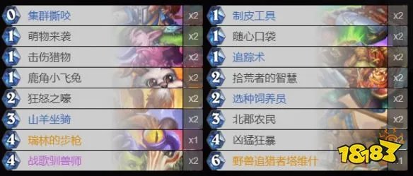 炉石传说鹿角小飞兔卡组2022 奥特兰克的决裂兔兔猎卡组