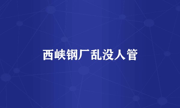 西峡钢厂乱没人管