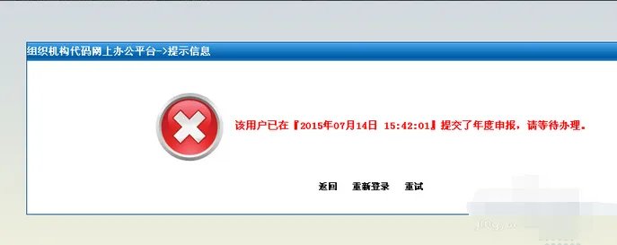 组织机构代码证年检