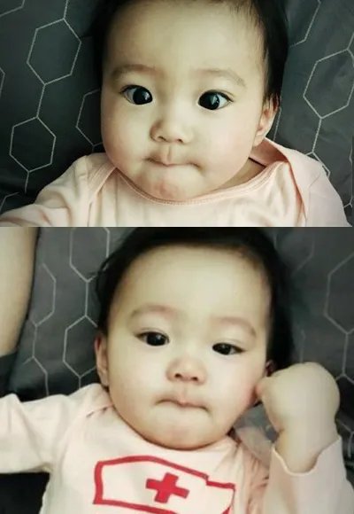 贾静雯爱女萌照曝光 修杰楷已经成为“超级奶爸”