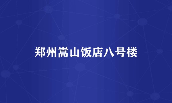 郑州嵩山饭店八号楼