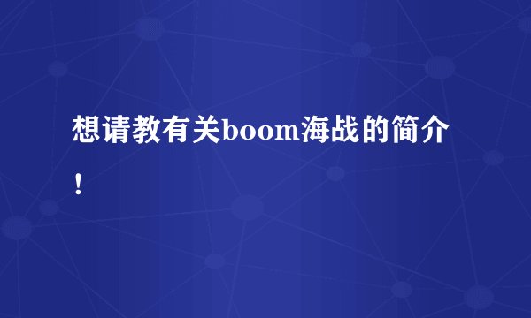 想请教有关boom海战的简介！