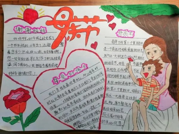 感恩母亲节手抄报大全