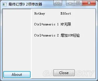 《最终幻想9》修改器使用方法说明 修改器怎么用