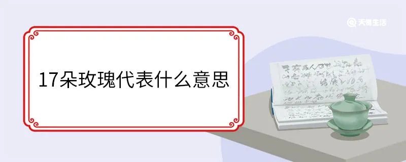 17朵玫瑰代表什么意思
