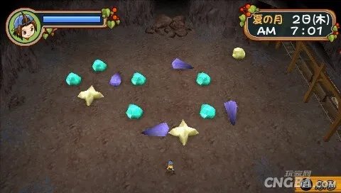 PSP《牧场物语：蜜糖村和大家的心愿》矿场攻略