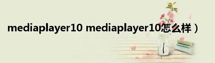 mediaplayer10 mediaplayer10怎么样）