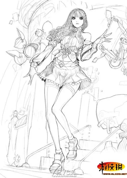 《创世纪战4》角色原画集曝光 颇具金亨泰风格