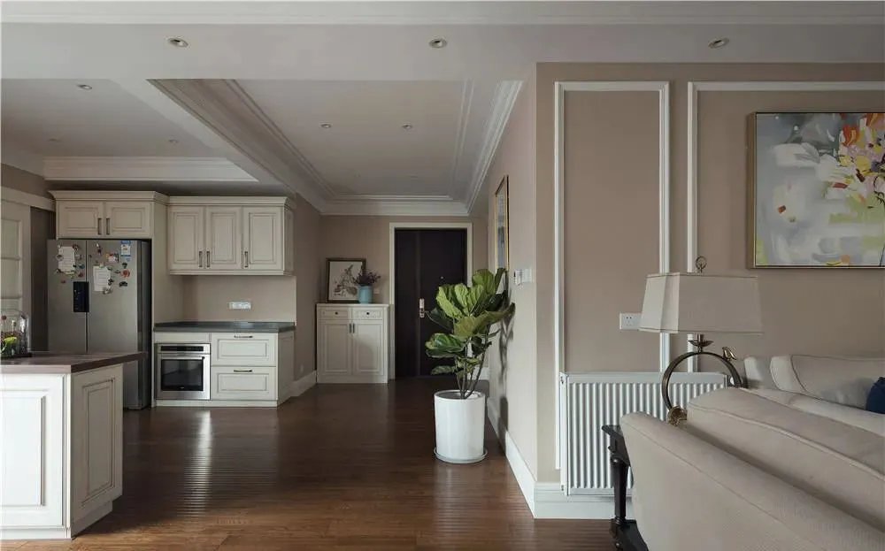 133㎡现代美式风，裸粉色彩搭配，清新淡雅很有格调！