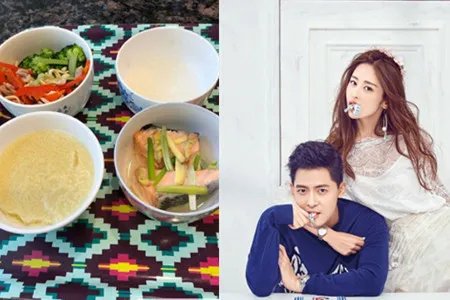 颖儿产后晒减肥餐   励志母亲刻苦瘦身