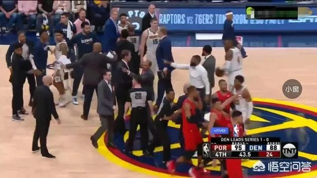 掘金VS开拓者G2，坎特撞翻克雷格引发两队冲突，当时是什么情况？