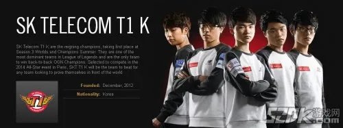 《英雄联盟LOL》巴黎全明星赛参赛队伍介绍之SKT T1 K