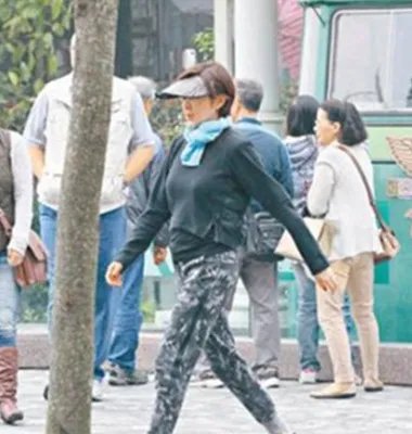 关之琳爬山疗情伤低调出行 疑难走出离婚阴影全程愁眉苦脸