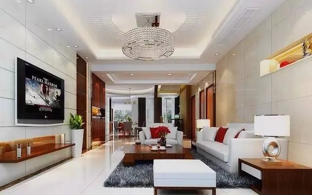 客厅水晶灯图片 水晶灯轻奢客厅装饰