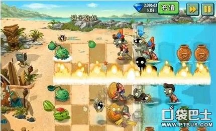 植物大战僵尸2巨浪沙滩罐子危机第一关攻略