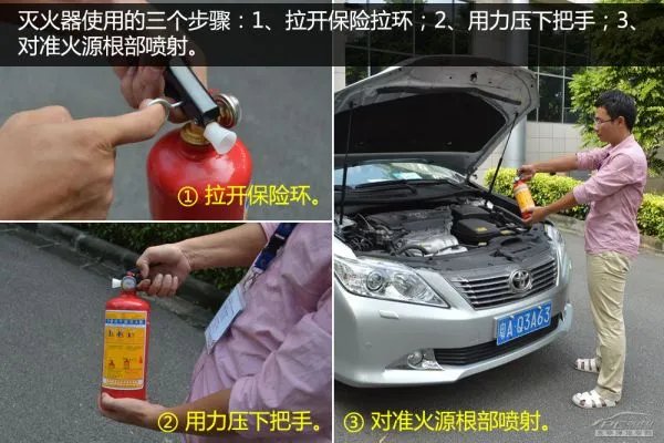 车载灭火器是如何使用的？