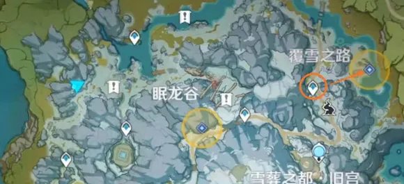 原神雪山勘测信标位置