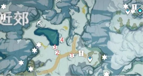 原神雪山勘测信标位置