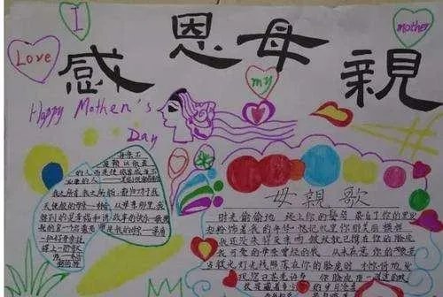 感恩母亲节手抄报大全