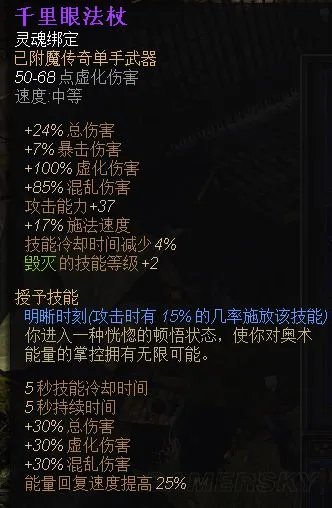 《恐怖黎明》法师加点及星座装备选择 元素德鲁伊加点