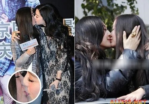 刘诗诗与杨幂 盘点娱乐圈女女同性之吻瞬间