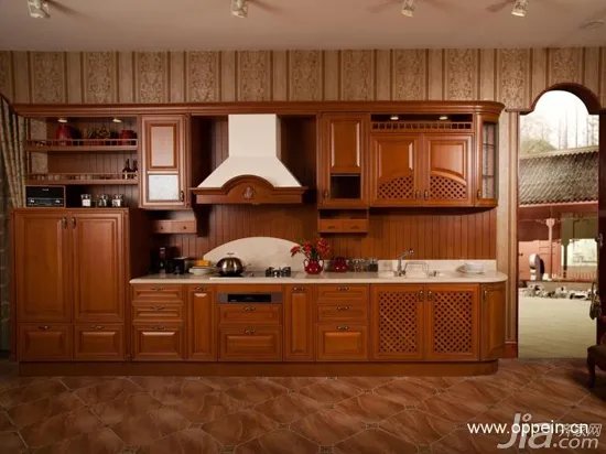 欧派橱柜效果图：18套欧式风格橱柜图片