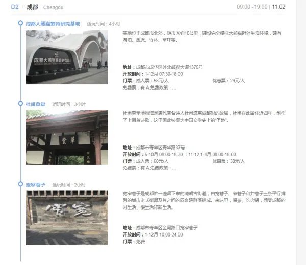 四川旅游路线图