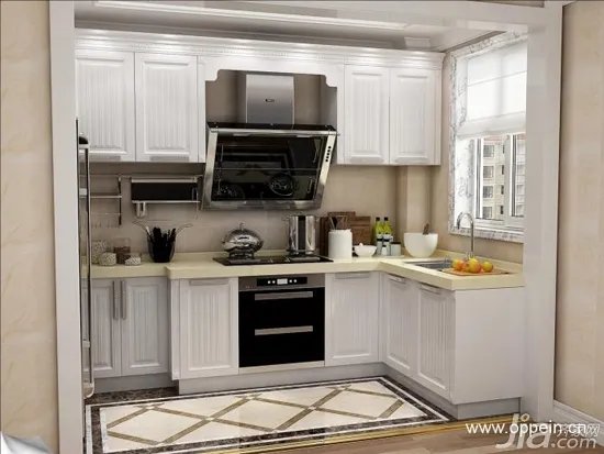 欧派橱柜效果图：18套欧式风格橱柜图片