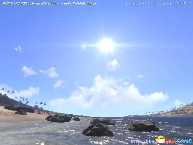 武装突袭3 中国钓鱼群岛MOD 仿真地形