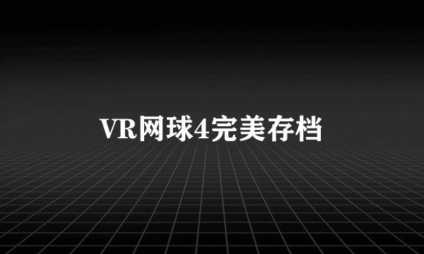 VR网球4完美存档