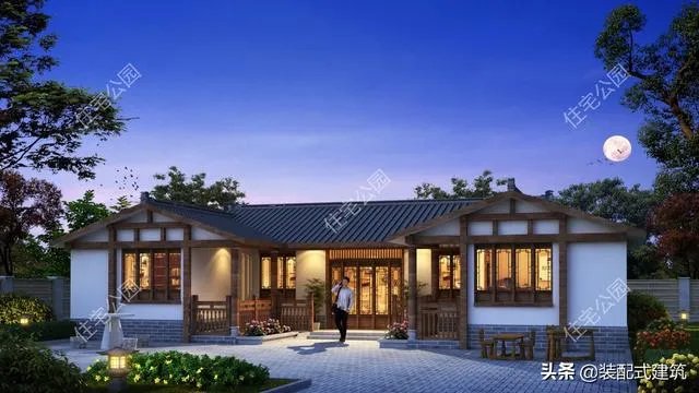 求农村120平一层小别墅设计图？